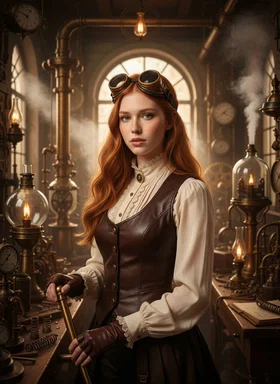 Steampunk AI portrait created with Persona AI Studio