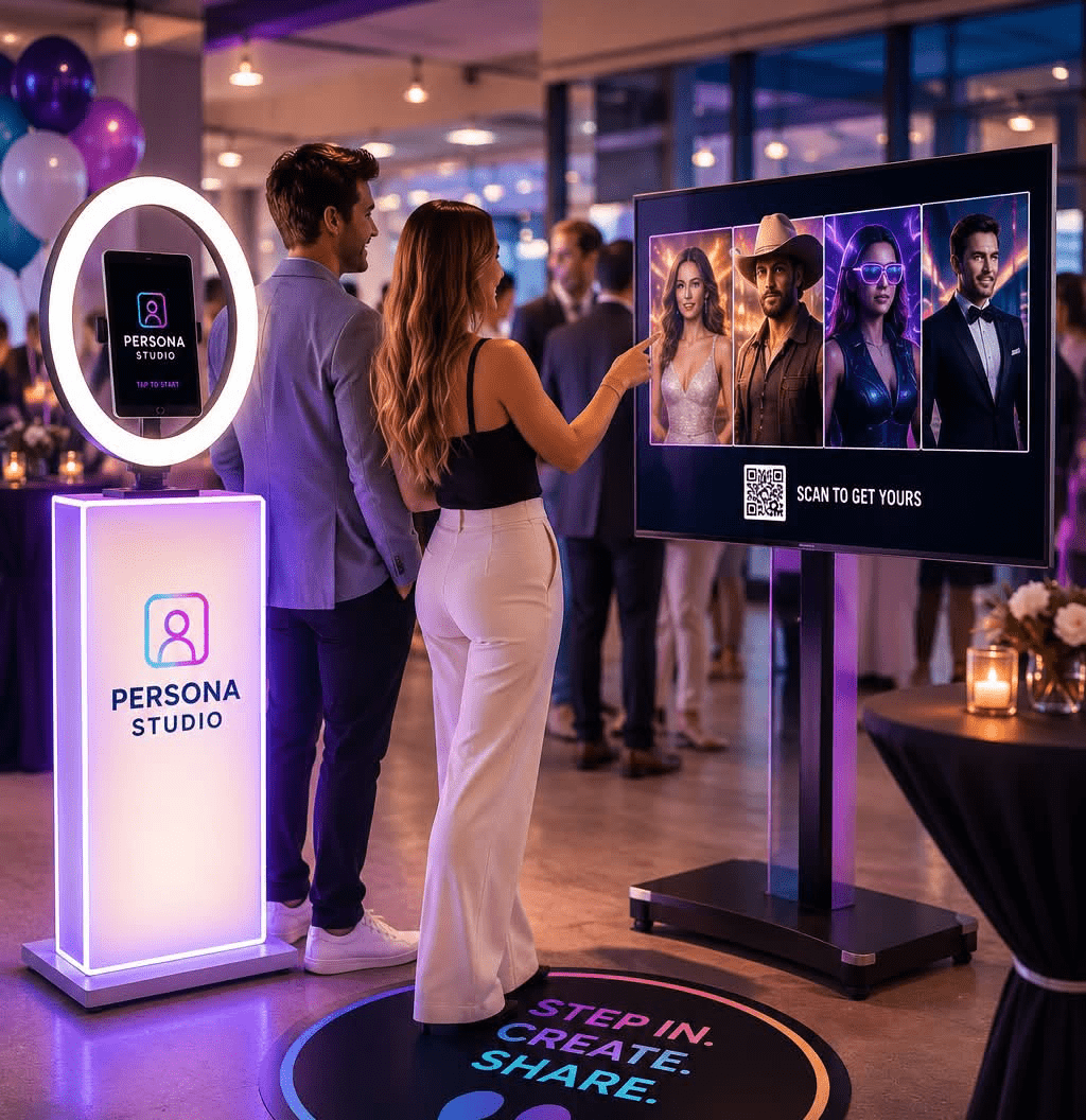 Persona AI Studio creative wedding photo experience