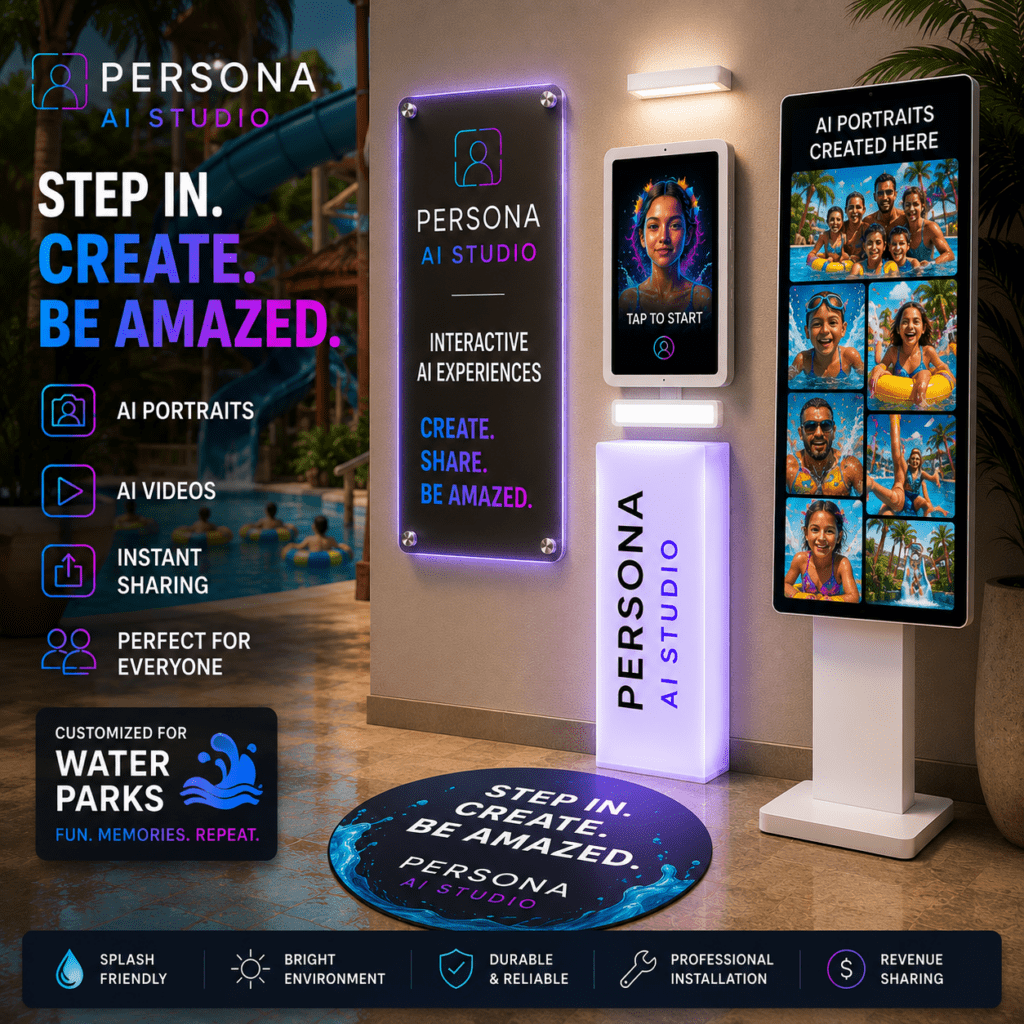 water park concept, persona ai studio