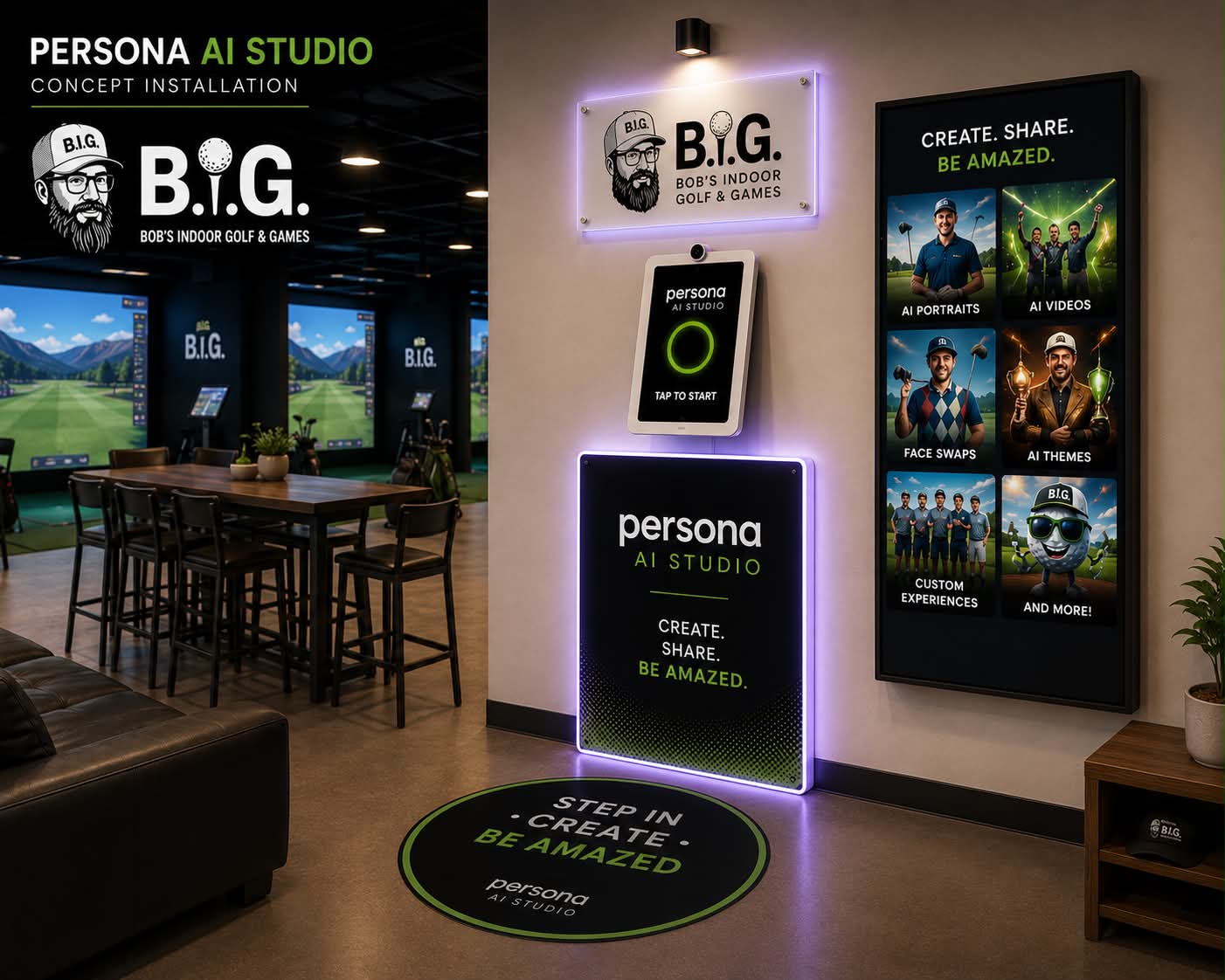 Interactive entertainment venue installation concept by Metamora Works
