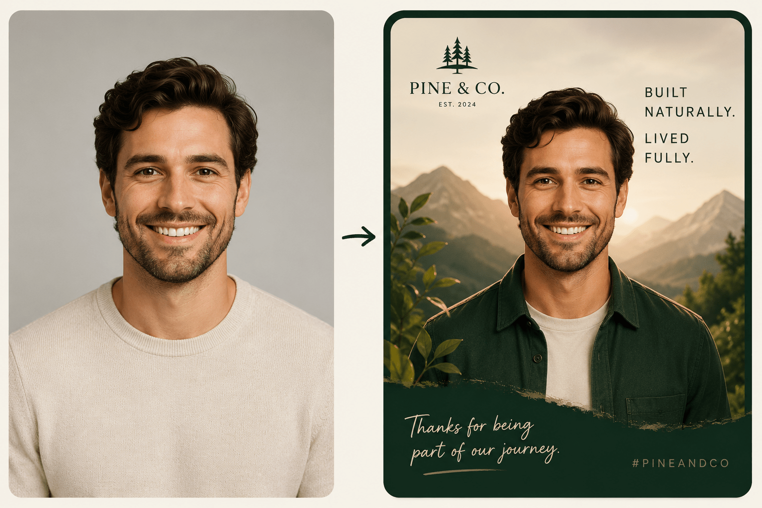 Branded personalized portrait experience from Persona AI Studio