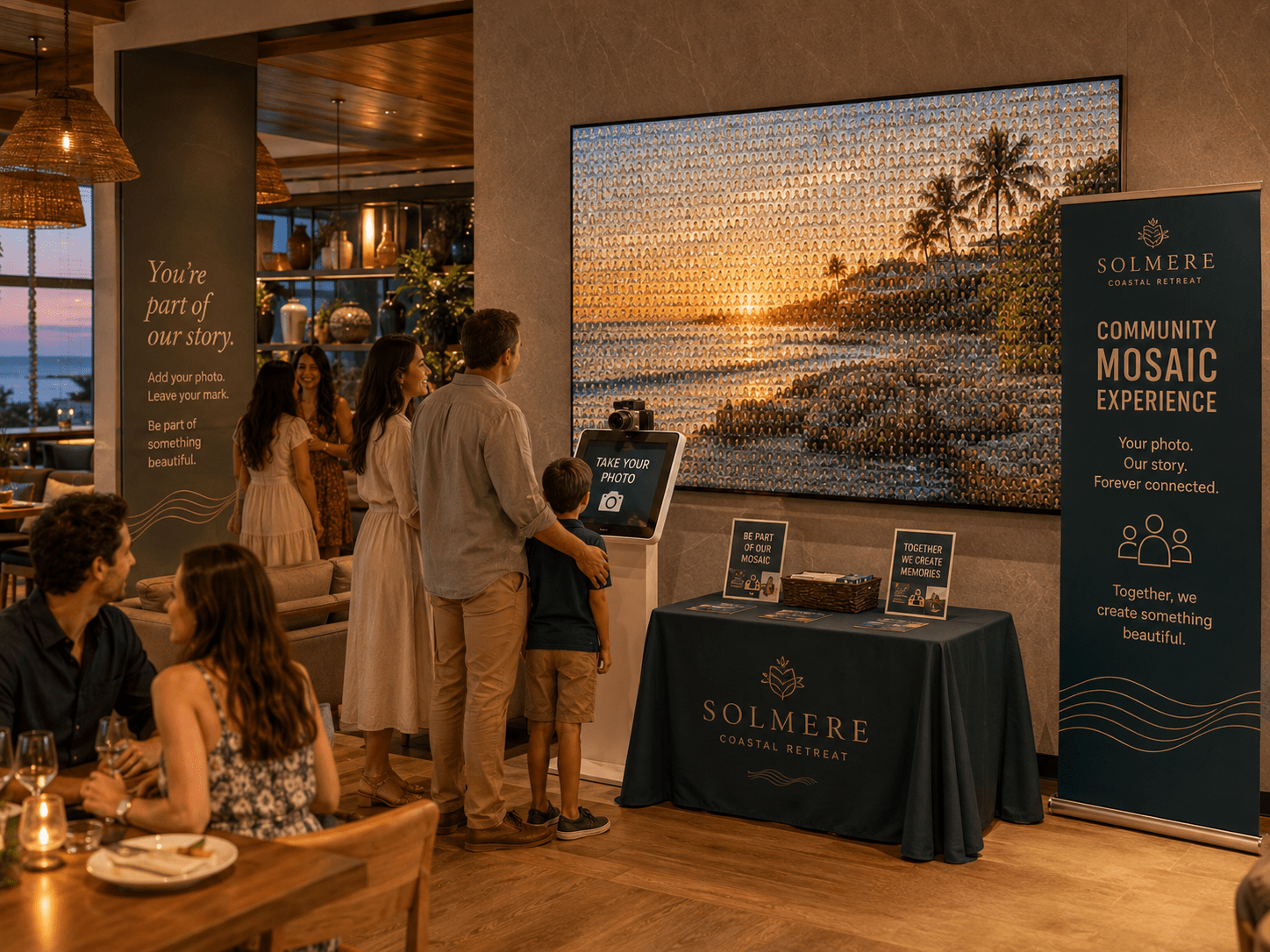 Community Mosaic Experience for hotels resorts restaurants and hospitality destinations