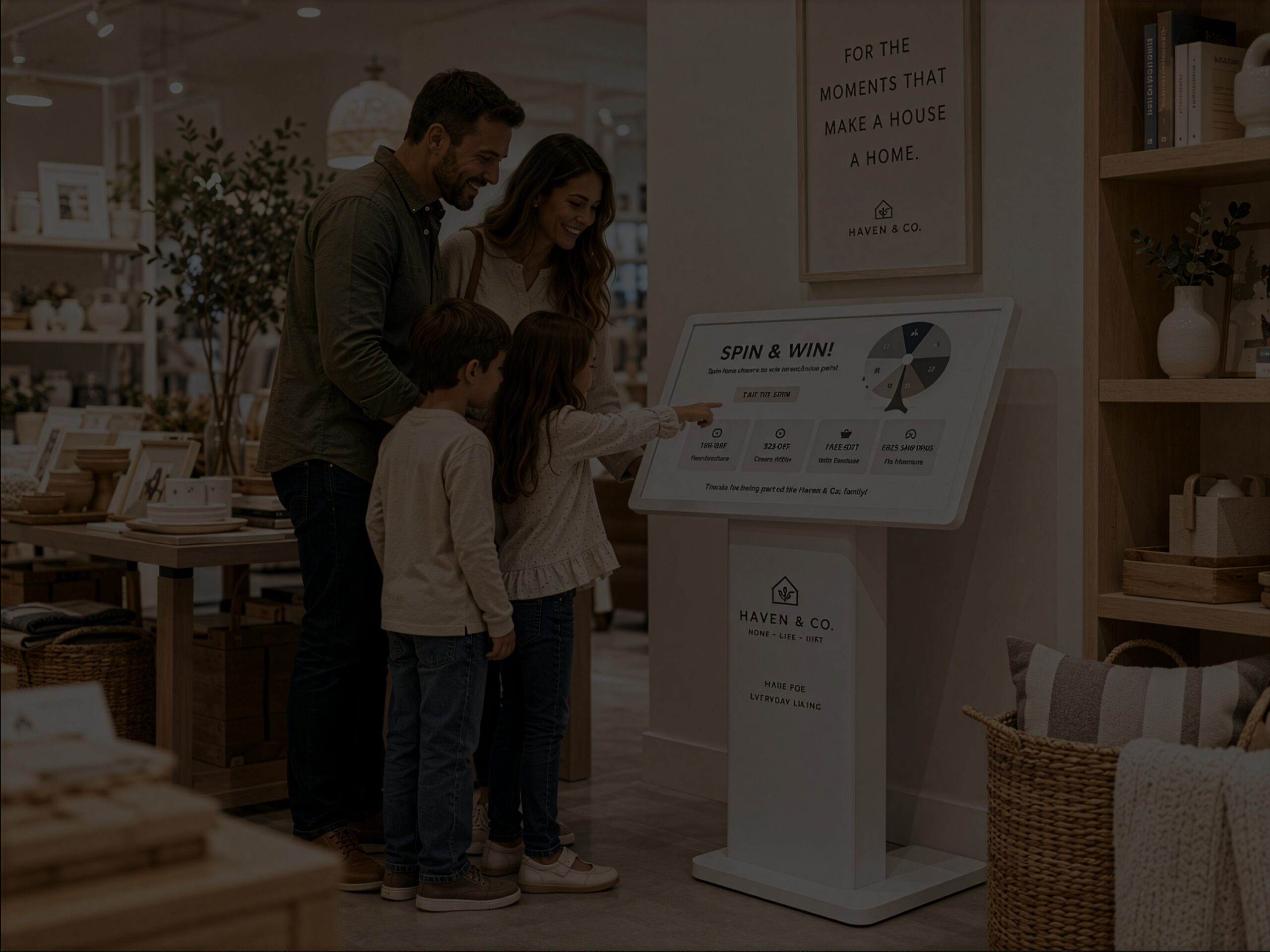 interactive kiosks play and win with metamora works
