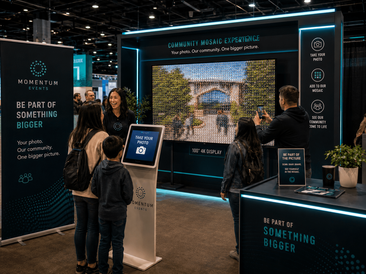 Community Mosaic brand activation concept by Metamora Works