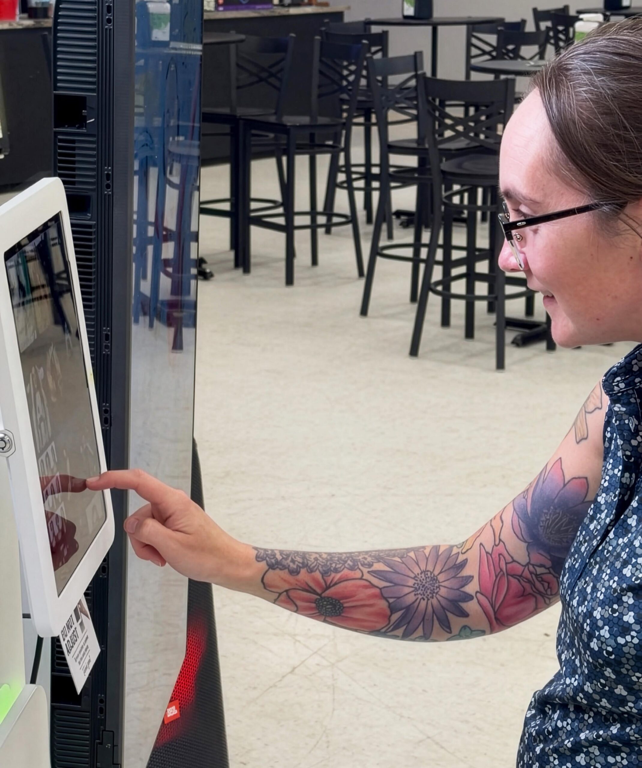 Persona AI Studio interactive AI experience installed at an indoor golf and entertainment business