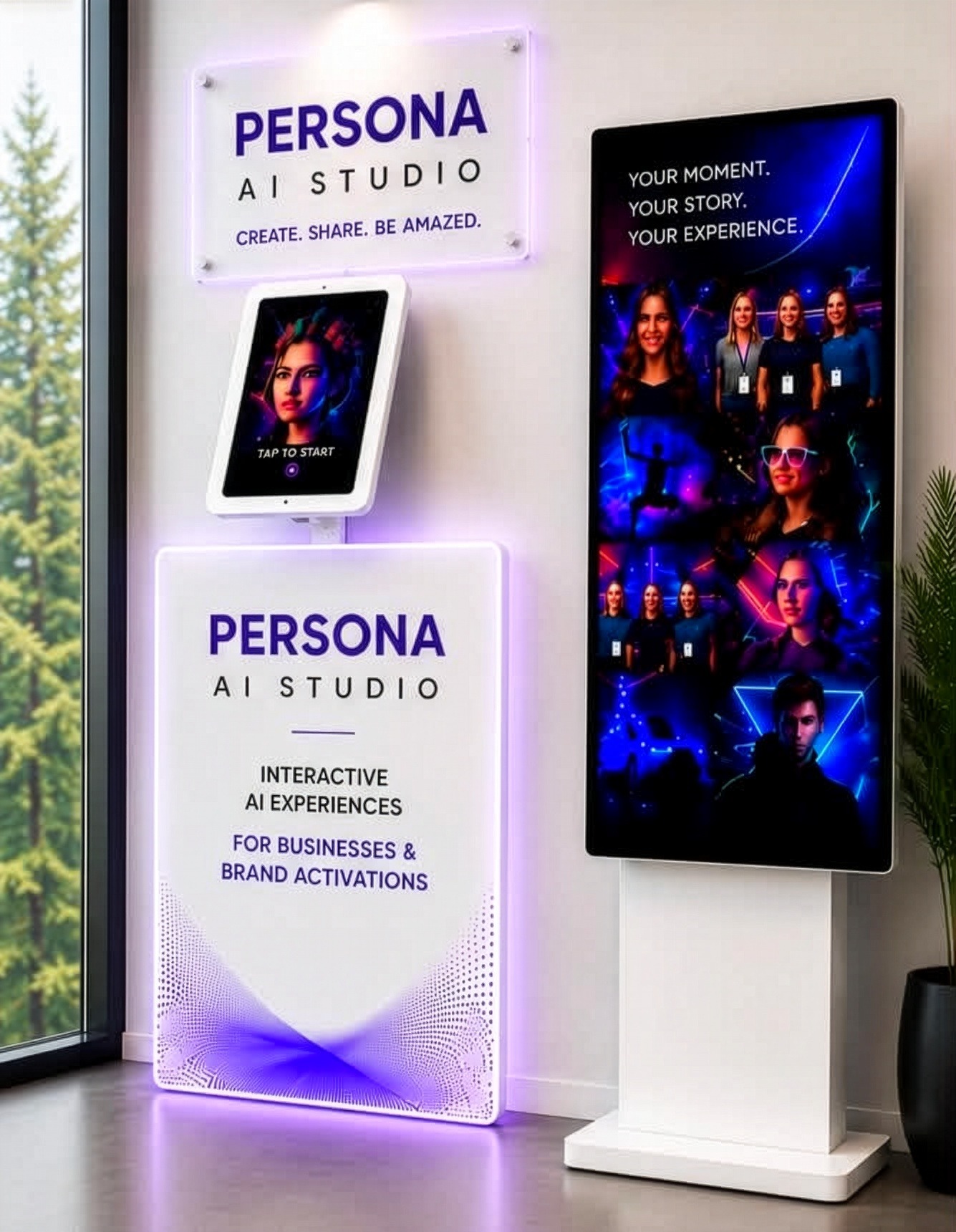Persona AI Studio installation for entertainment venues and attractions